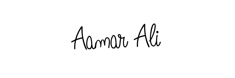 The best way (Angelique-Rose-font-FFP) to make a short signature is to pick only two or three words in your name. The name Aamar Ali include a total of six letters. For converting this name. Aamar Ali signature style 5 images and pictures png