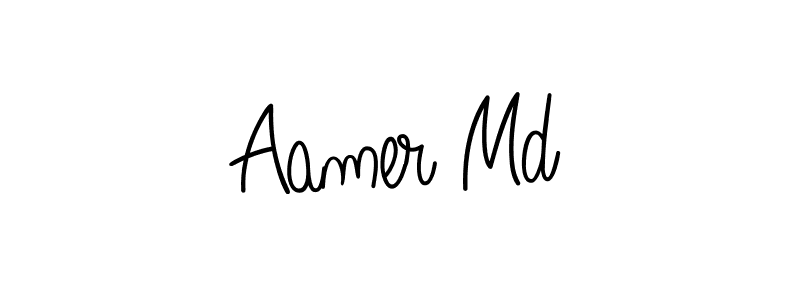 Best and Professional Signature Style for Aamer Md. Angelique-Rose-font-FFP Best Signature Style Collection. Aamer Md signature style 5 images and pictures png