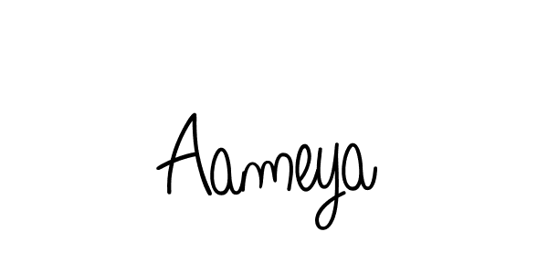 You should practise on your own different ways (Angelique-Rose-font-FFP) to write your name (Aameya) in signature. don't let someone else do it for you. Aameya signature style 5 images and pictures png