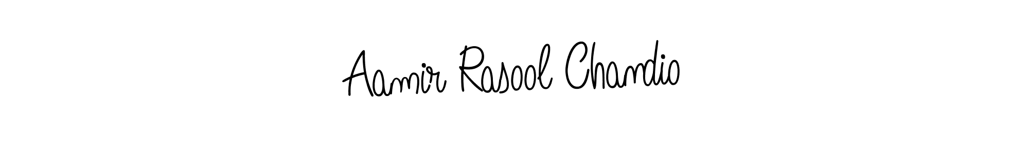 Also we have Aamir Rasool Chandio name is the best signature style. Create professional handwritten signature collection using Angelique-Rose-font-FFP autograph style. Aamir Rasool Chandio signature style 5 images and pictures png