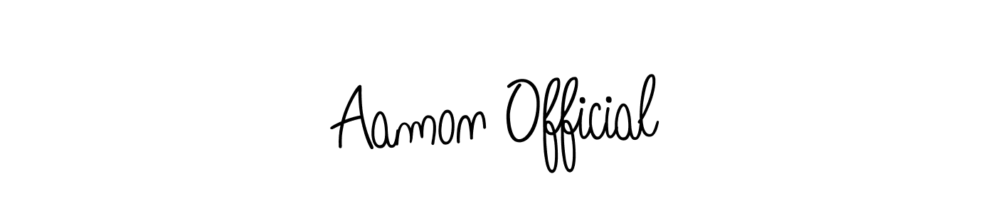 Also we have Aamon Official name is the best signature style. Create professional handwritten signature collection using Angelique-Rose-font-FFP autograph style. Aamon Official signature style 5 images and pictures png
