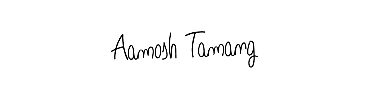 Once you've used our free online signature maker to create your best signature Angelique-Rose-font-FFP style, it's time to enjoy all of the benefits that Aamosh Tamang name signing documents. Aamosh Tamang signature style 5 images and pictures png