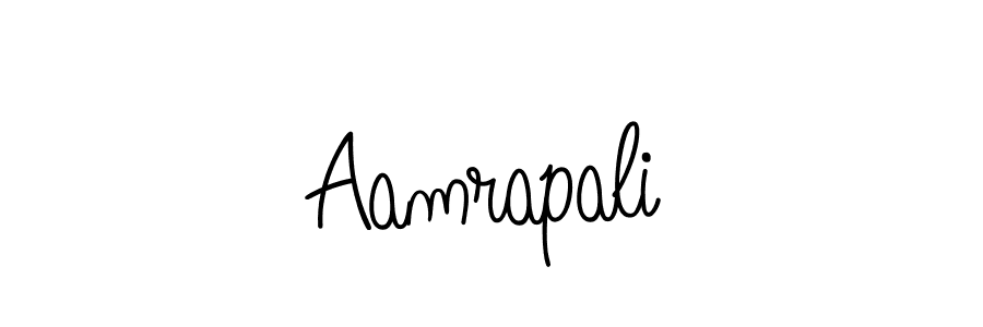 Make a beautiful signature design for name Aamrapali. With this signature (Angelique-Rose-font-FFP) style, you can create a handwritten signature for free. Aamrapali signature style 5 images and pictures png