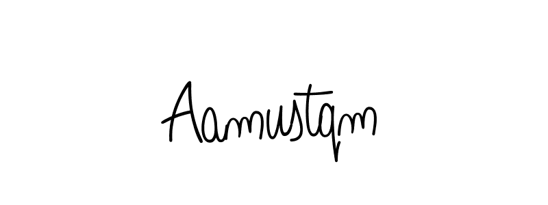 Use a signature maker to create a handwritten signature online. With this signature software, you can design (Angelique-Rose-font-FFP) your own signature for name Aamustqm. Aamustqm signature style 5 images and pictures png