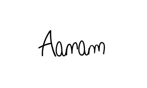 You should practise on your own different ways (Angelique-Rose-font-FFP) to write your name (Aanam) in signature. don't let someone else do it for you. Aanam signature style 5 images and pictures png