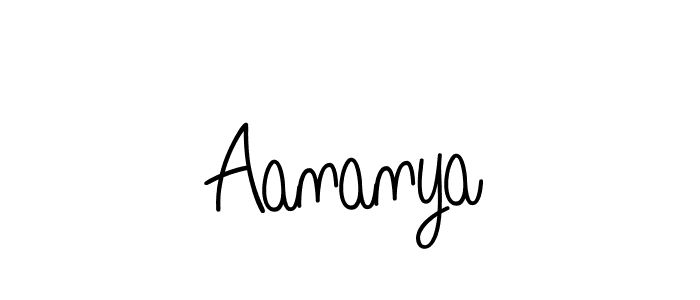 Also we have Aananya name is the best signature style. Create professional handwritten signature collection using Angelique-Rose-font-FFP autograph style. Aananya signature style 5 images and pictures png