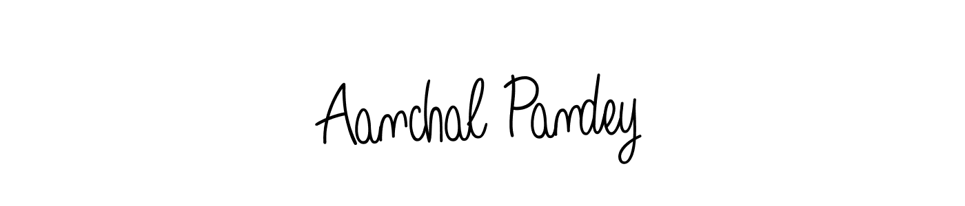 Create a beautiful signature design for name Aanchal Pandey. With this signature (Angelique-Rose-font-FFP) fonts, you can make a handwritten signature for free. Aanchal Pandey signature style 5 images and pictures png