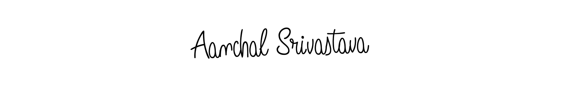 You should practise on your own different ways (Angelique-Rose-font-FFP) to write your name (Aanchal Srivastava) in signature. don't let someone else do it for you. Aanchal Srivastava signature style 5 images and pictures png