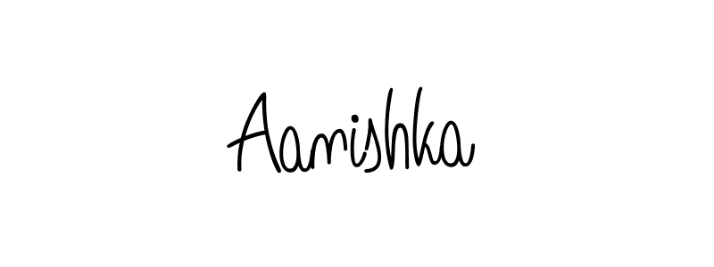 Use a signature maker to create a handwritten signature online. With this signature software, you can design (Angelique-Rose-font-FFP) your own signature for name Aanishka. Aanishka signature style 5 images and pictures png