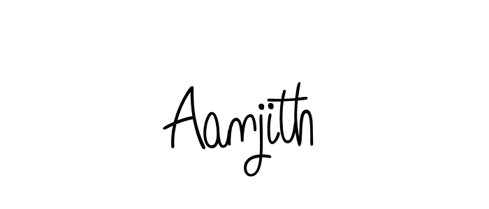 Design your own signature with our free online signature maker. With this signature software, you can create a handwritten (Angelique-Rose-font-FFP) signature for name Aanjith. Aanjith signature style 5 images and pictures png