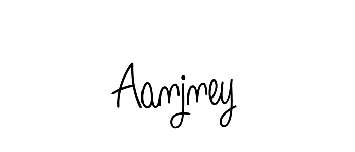 Aanjney stylish signature style. Best Handwritten Sign (Angelique-Rose-font-FFP) for my name. Handwritten Signature Collection Ideas for my name Aanjney. Aanjney signature style 5 images and pictures png