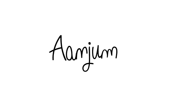 Aanjum stylish signature style. Best Handwritten Sign (Angelique-Rose-font-FFP) for my name. Handwritten Signature Collection Ideas for my name Aanjum. Aanjum signature style 5 images and pictures png
