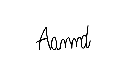 Design your own signature with our free online signature maker. With this signature software, you can create a handwritten (Angelique-Rose-font-FFP) signature for name Aannd. Aannd signature style 5 images and pictures png