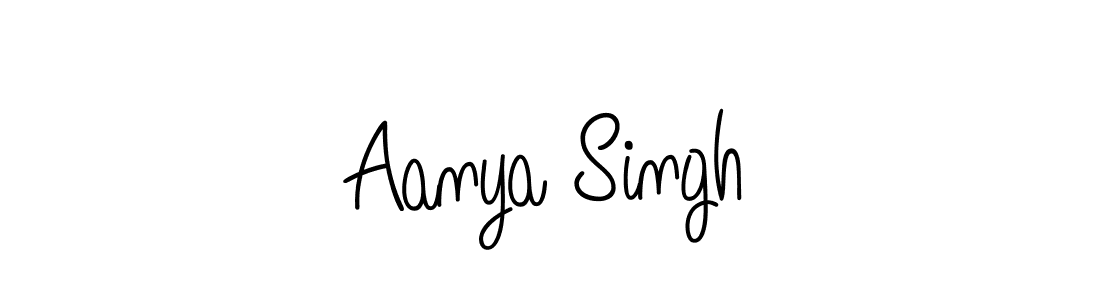 You should practise on your own different ways (Angelique-Rose-font-FFP) to write your name (Aanya Singh) in signature. don't let someone else do it for you. Aanya Singh signature style 5 images and pictures png