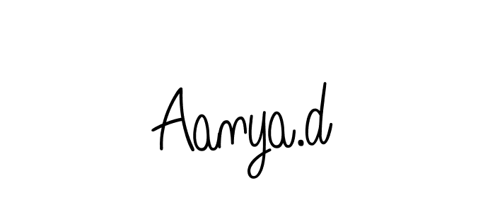 Create a beautiful signature design for name Aanya.d. With this signature (Angelique-Rose-font-FFP) fonts, you can make a handwritten signature for free. Aanya.d signature style 5 images and pictures png