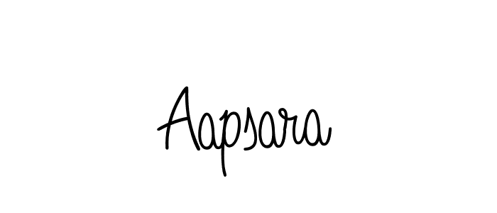 You should practise on your own different ways (Angelique-Rose-font-FFP) to write your name (Aapsara) in signature. don't let someone else do it for you. Aapsara signature style 5 images and pictures png