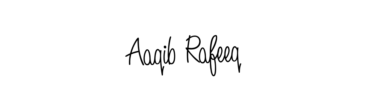 Create a beautiful signature design for name Aaqib Rafeeq. With this signature (Angelique-Rose-font-FFP) fonts, you can make a handwritten signature for free. Aaqib Rafeeq signature style 5 images and pictures png