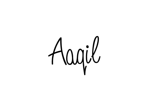 You should practise on your own different ways (Angelique-Rose-font-FFP) to write your name (Aaqil) in signature. don't let someone else do it for you. Aaqil signature style 5 images and pictures png