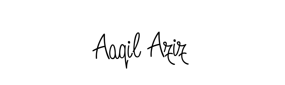 Make a beautiful signature design for name Aaqil Aziz. Use this online signature maker to create a handwritten signature for free. Aaqil Aziz signature style 5 images and pictures png