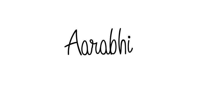 You should practise on your own different ways (Angelique-Rose-font-FFP) to write your name (Aarabhi) in signature. don't let someone else do it for you. Aarabhi signature style 5 images and pictures png