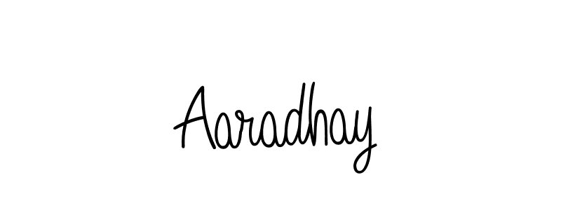 Design your own signature with our free online signature maker. With this signature software, you can create a handwritten (Angelique-Rose-font-FFP) signature for name Aaradhay. Aaradhay signature style 5 images and pictures png