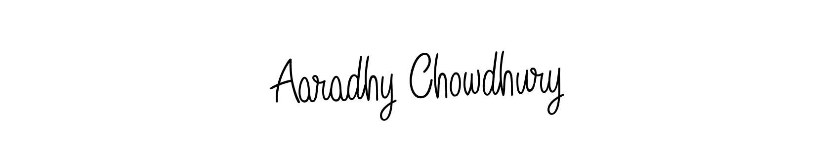 You should practise on your own different ways (Angelique-Rose-font-FFP) to write your name (Aaradhy Chowdhury) in signature. don't let someone else do it for you. Aaradhy Chowdhury signature style 5 images and pictures png