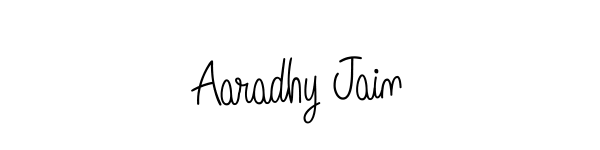 Design your own signature with our free online signature maker. With this signature software, you can create a handwritten (Angelique-Rose-font-FFP) signature for name Aaradhy Jain. Aaradhy Jain signature style 5 images and pictures png