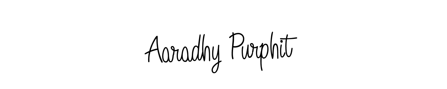 How to make Aaradhy Purphit signature? Angelique-Rose-font-FFP is a professional autograph style. Create handwritten signature for Aaradhy Purphit name. Aaradhy Purphit signature style 5 images and pictures png