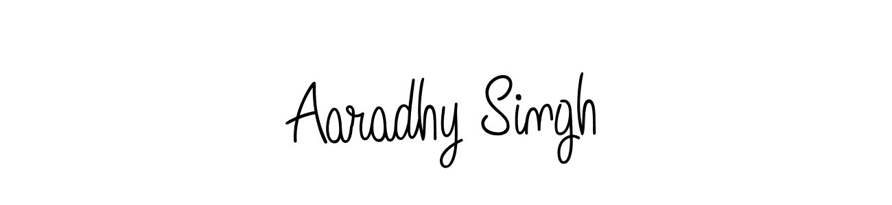 Design your own signature with our free online signature maker. With this signature software, you can create a handwritten (Angelique-Rose-font-FFP) signature for name Aaradhy Singh. Aaradhy Singh signature style 5 images and pictures png