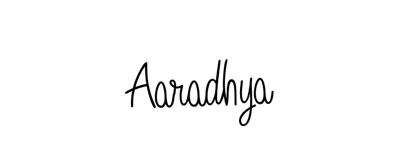 Design your own signature with our free online signature maker. With this signature software, you can create a handwritten (Angelique-Rose-font-FFP) signature for name Aaradhya. Aaradhya signature style 5 images and pictures png