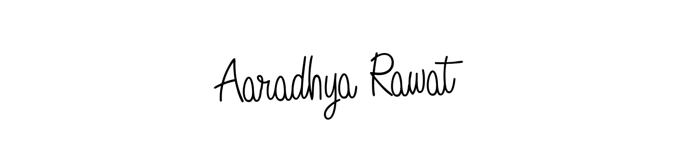 Design your own signature with our free online signature maker. With this signature software, you can create a handwritten (Angelique-Rose-font-FFP) signature for name Aaradhya Rawat. Aaradhya Rawat signature style 5 images and pictures png