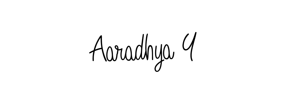 Also we have Aaradhya Y name is the best signature style. Create professional handwritten signature collection using Angelique-Rose-font-FFP autograph style. Aaradhya Y signature style 5 images and pictures png