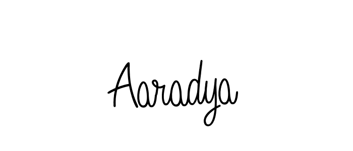How to make Aaradya name signature. Use Angelique-Rose-font-FFP style for creating short signs online. This is the latest handwritten sign. Aaradya signature style 5 images and pictures png