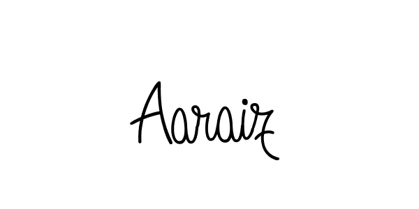 Make a beautiful signature design for name Aaraiz. With this signature (Angelique-Rose-font-FFP) style, you can create a handwritten signature for free. Aaraiz signature style 5 images and pictures png