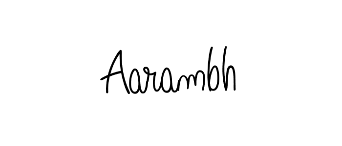 Make a beautiful signature design for name Aarambh. Use this online signature maker to create a handwritten signature for free. Aarambh signature style 5 images and pictures png