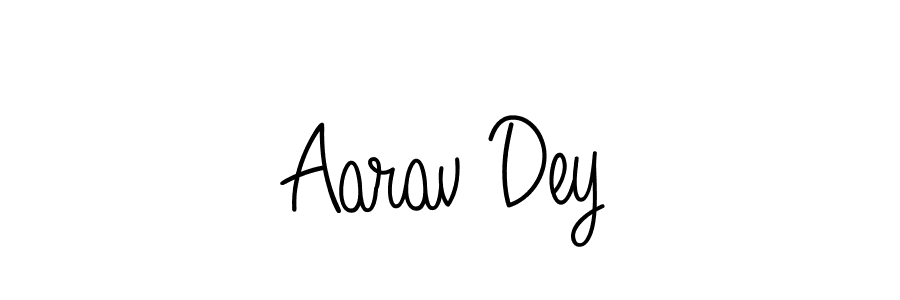 You should practise on your own different ways (Angelique-Rose-font-FFP) to write your name (Aarav Dey) in signature. don't let someone else do it for you. Aarav Dey signature style 5 images and pictures png