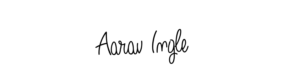 How to make Aarav Ingle name signature. Use Angelique-Rose-font-FFP style for creating short signs online. This is the latest handwritten sign. Aarav Ingle signature style 5 images and pictures png