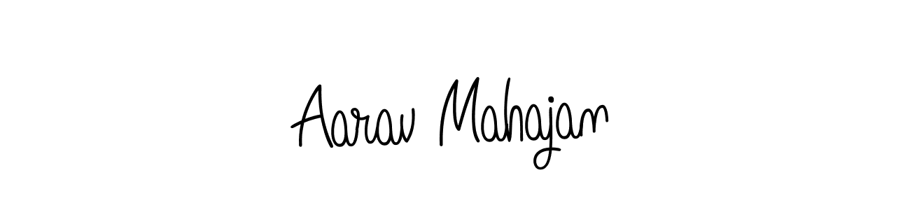 if you are searching for the best signature style for your name Aarav Mahajan. so please give up your signature search. here we have designed multiple signature styles  using Angelique-Rose-font-FFP. Aarav Mahajan signature style 5 images and pictures png