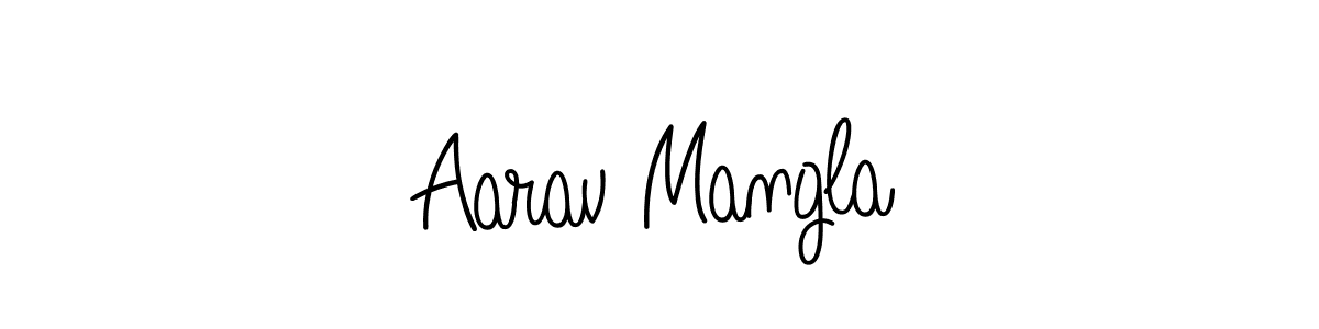 Once you've used our free online signature maker to create your best signature Angelique-Rose-font-FFP style, it's time to enjoy all of the benefits that Aarav Mangla name signing documents. Aarav Mangla signature style 5 images and pictures png