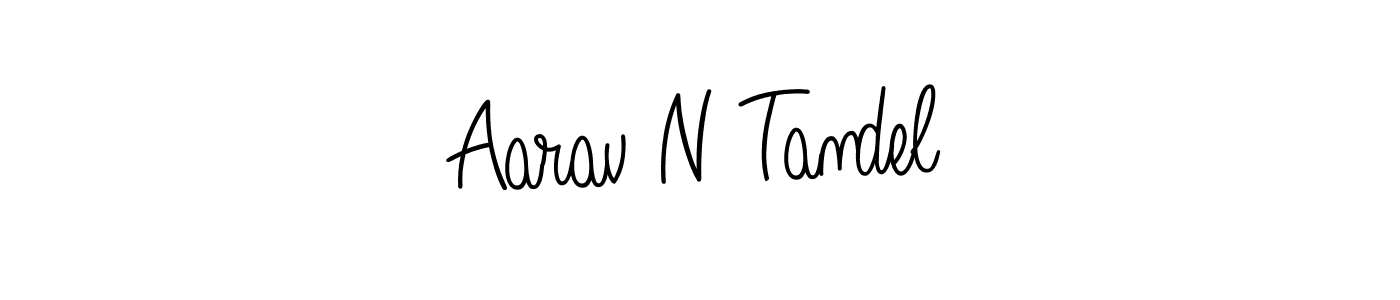 Create a beautiful signature design for name Aarav N Tandel. With this signature (Angelique-Rose-font-FFP) fonts, you can make a handwritten signature for free. Aarav N Tandel signature style 5 images and pictures png