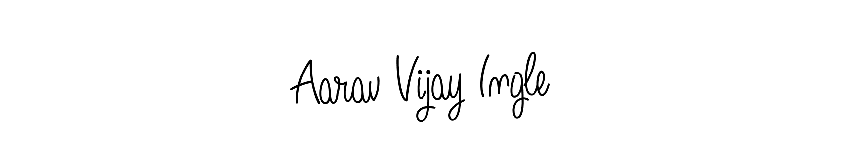 Make a beautiful signature design for name Aarav Vijay Ingle. With this signature (Angelique-Rose-font-FFP) style, you can create a handwritten signature for free. Aarav Vijay Ingle signature style 5 images and pictures png