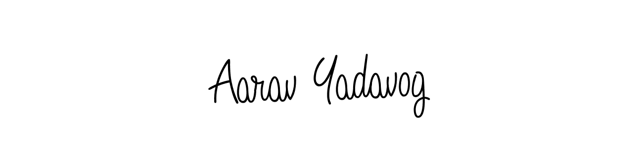 Best and Professional Signature Style for Aarav Yadavog. Angelique-Rose-font-FFP Best Signature Style Collection. Aarav Yadavog signature style 5 images and pictures png
