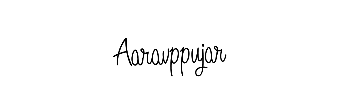 How to make Aaravppujar name signature. Use Angelique-Rose-font-FFP style for creating short signs online. This is the latest handwritten sign. Aaravppujar signature style 5 images and pictures png