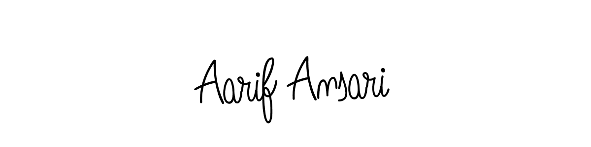 Aarif Ansari stylish signature style. Best Handwritten Sign (Angelique-Rose-font-FFP) for my name. Handwritten Signature Collection Ideas for my name Aarif Ansari. Aarif Ansari signature style 5 images and pictures png