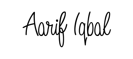 Master the art of signing with Aarif Iqbal written in fluent Angelique-Rose-font-FFP script. A great template to practice and refine your handwriting. Aarif Iqbal signature style 5 images and pictures png