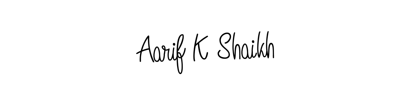 Similarly Angelique-Rose-font-FFP is the best handwritten signature design. Signature creator online .You can use it as an online autograph creator for name Aarif K Shaikh. Aarif K Shaikh signature style 5 images and pictures png