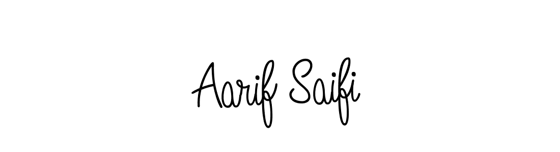 The best way (Angelique-Rose-font-FFP) to make a short signature is to pick only two or three words in your name. The name Aarif Saifi include a total of six letters. For converting this name. Aarif Saifi signature style 5 images and pictures png