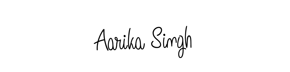 Use a signature maker to create a handwritten signature online. With this signature software, you can design (Angelique-Rose-font-FFP) your own signature for name Aarika Singh. Aarika Singh signature style 5 images and pictures png