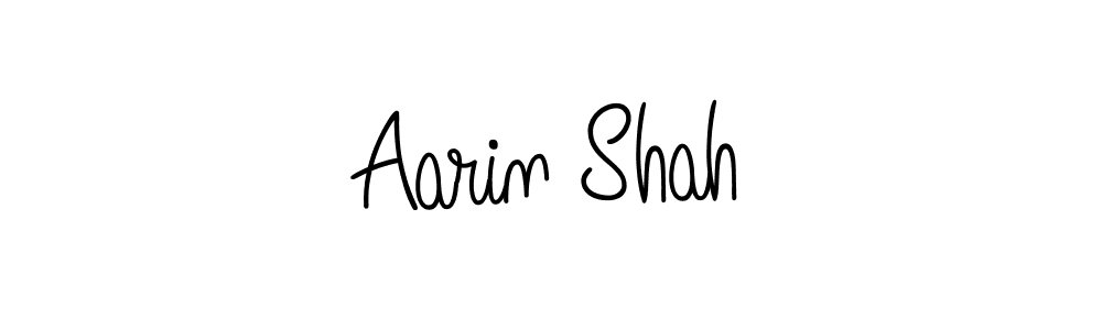 You should practise on your own different ways (Angelique-Rose-font-FFP) to write your name (Aarin Shah) in signature. don't let someone else do it for you. Aarin Shah signature style 5 images and pictures png