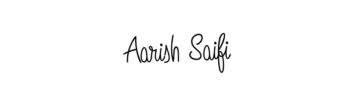 Aarish Saifi stylish signature style. Best Handwritten Sign (Angelique-Rose-font-FFP) for my name. Handwritten Signature Collection Ideas for my name Aarish Saifi. Aarish Saifi signature style 5 images and pictures png